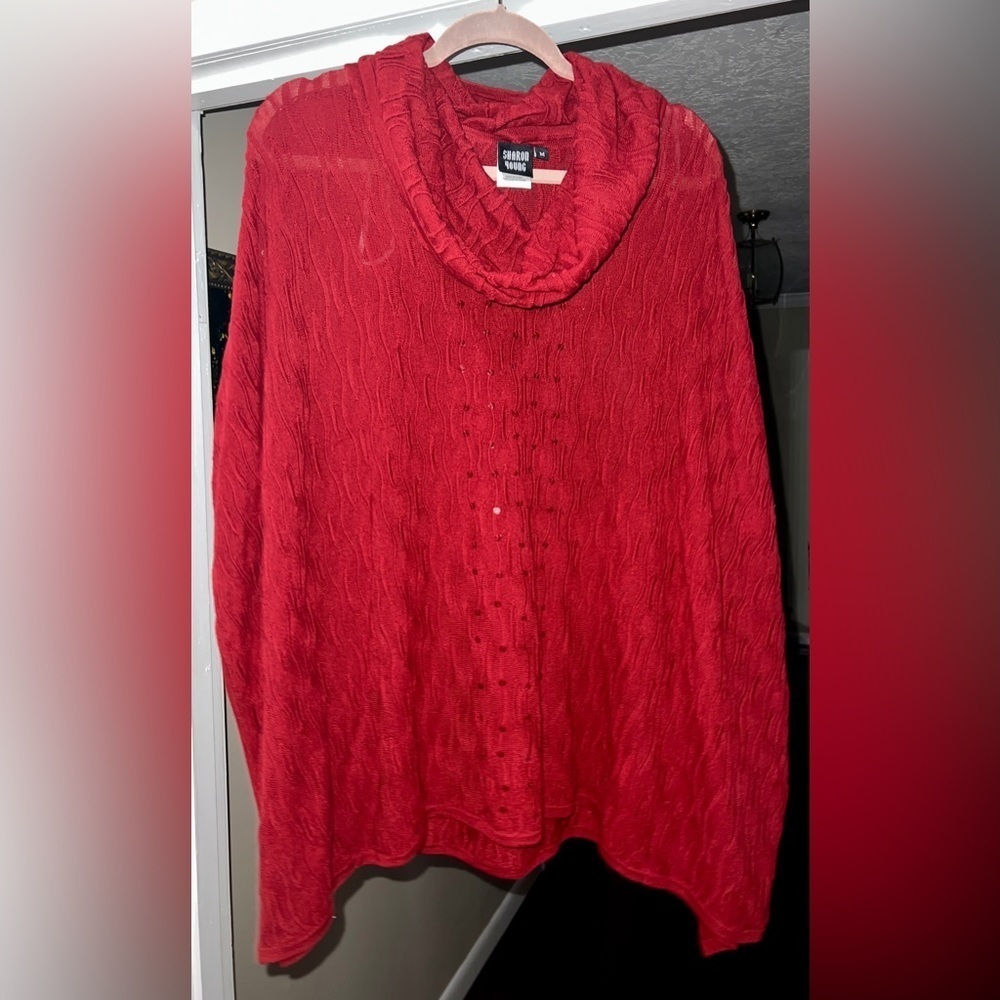 Sharon Young poncho with sequins